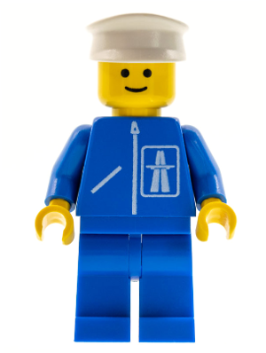 Highway Pattern - Blue Legs, White Hat