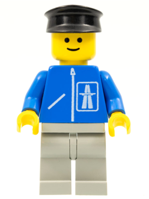 Highway Pattern - Light Gray Legs, Black Hat