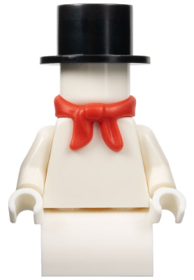 Snowman with 2 x 2 Curved Top Brick as Legs