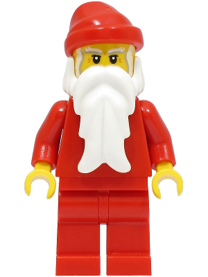 Santa, Red Legs, White Bushy Eyebrows, Crow's Feet
