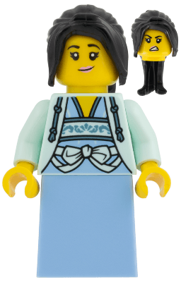 Chef - Light Aqua Vest, Black Hair, Bright Light Blue Skirt