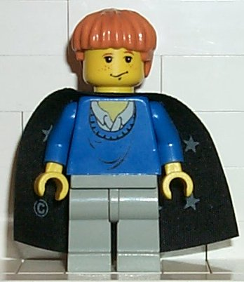 Ron Weasley - Blue Sweater, Black Cape with Stars