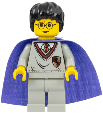 Harry Potter - Gryffindor Shield Torso, Light Gray Legs, Medium Violet Cape