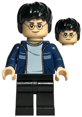 Harry Potter - Dark Blue Open Jacket with Stripe, Black Legs