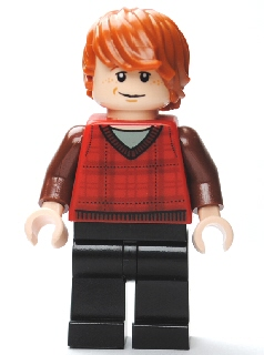 Ron Weasley - Red Tartan Sweater, Black Legs