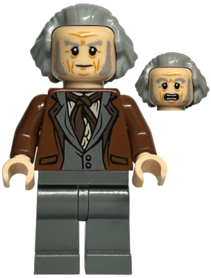 Garrick Ollivander - Reddish Brown Jacket, Hair Swept Back