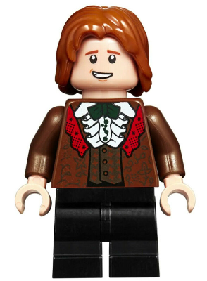 Ron Weasley - Reddish Brown Suit, Shirt with Ruffle