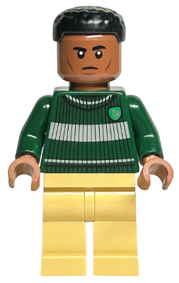 Blaise Zabini - Dark Green Slytherin Quidditch Sweater, Tan Legs