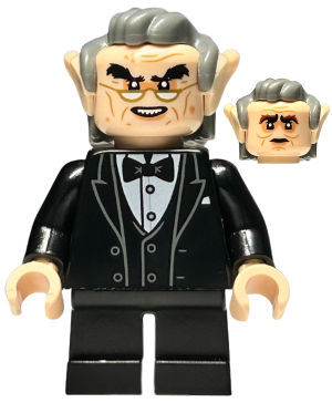 Goblin - Black Tuxedo, Dark Bluish Gray Hair, Glasses