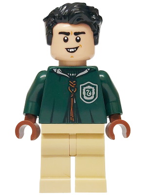 Marcus Flint - Dark Green Slytherin Quidditch Uniform with Hood, Tan Legs