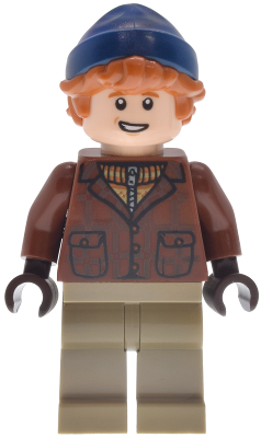 Ron Weasley - Reddish Brown Jacket, Dark Tan Legs, Dark Blue Beanie