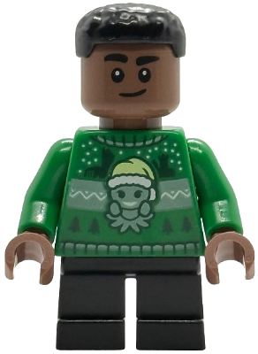 Blaise Zabini - Green Holiday Sweater, Black Short Legs