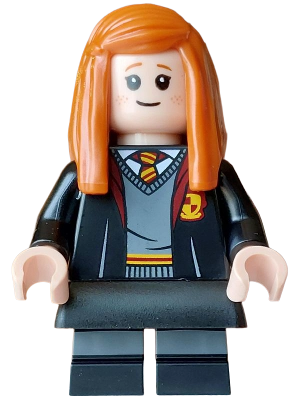 Ginny Weasley - Gryffindor Robe Open, Black Short Legs, Skirt