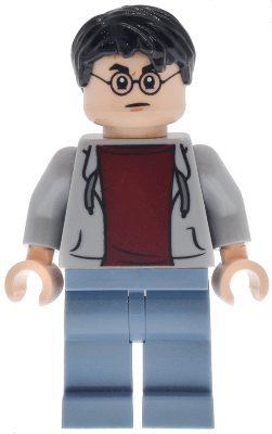 Harry Potter - Light Bluish Gray Hoodie Open, Sand Blue Legs