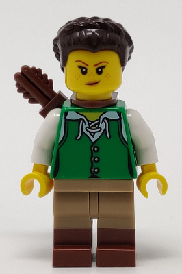 Archer - Female, Green Tunic, Quiver