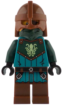 Kraken Warrior - Male, Reddish Brown Helmet, Eye Patch