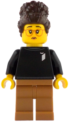 LEGO Ideas Designer - Female, Black Sweater with LEGO Ideas Logo, Medium Nougat Legs