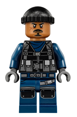 ACU Guard - Male, Black Knit Cap, Medium Nougat Head