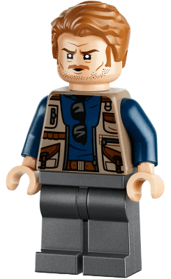 Minifigurka LEGO® jw153 Owen Grady - Dark Tan Vest