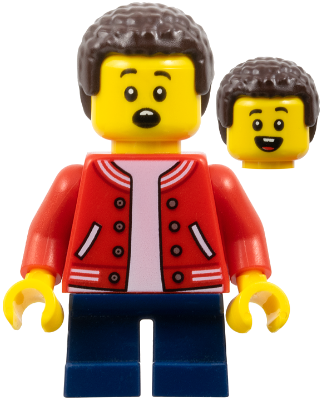 LEGOLAND Park Boy, Red Jacket, Coiled Hair