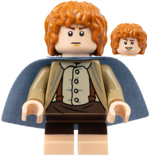Samwise Gamgee (Sam) - Dark Tan Jacket, Sand Blue Cape