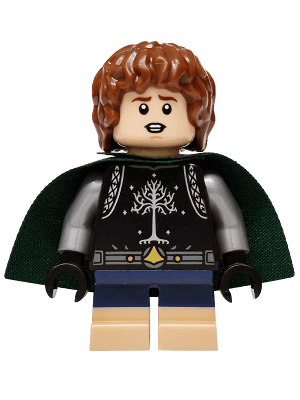 Peregrin Took (Pippin) - Black Surcoat, Dark Green Cape