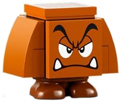 Goomba (Black Interior Pieces) - Angry, Eyelids