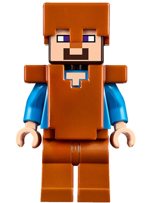 Steve (Light Nougat) - Dark Orange Legs, Helmet and Armor