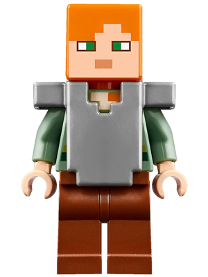 Alex - Reddish Brown Legs, Flat Silver Armor
