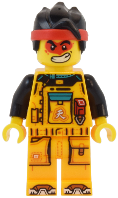Monkie Kid - Bright Light Orange Racing Suit