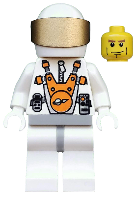 Mars Mission Astronaut with Helmet and Cheek Lines