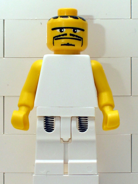 NBA  Player White Torso, White Legs #3