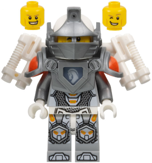 Lance Richmond - Flat Silver Visor and Armor, Jet Pack