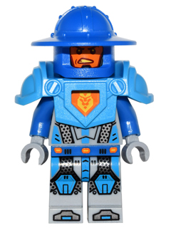 Royal Soldier / King's Guard - Blue Helmet with Broad Brim, Dark Azure Armor, Light Bluish Gray Hands