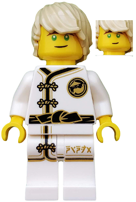 Lloyd - White Wu-Cru Training Gi, Tousled Hair