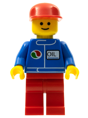Octan - Blue Oil, Red Legs, Red Flat Cap