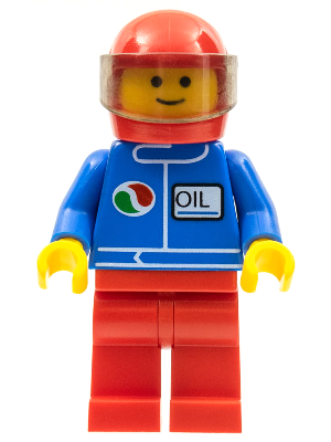 Octan - Blue Oil, Red Legs, Red Helmet, Trans-Brown Visor