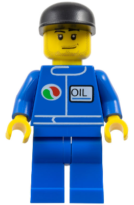 Octan - Blue Oil, Blue Legs, Black Cap, Smirk and Stubble Beard