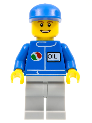 Octan - Blue Oil, Light Bluish Gray Legs, Blue Cap