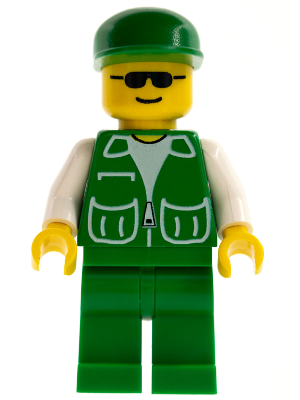 Jacket Green with 2 Large Pockets - Green Legs, Green Cap
