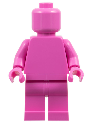 Plain Dark Pink Torso, Dark Pink Legs, Dark Pink Head (Monochrome)