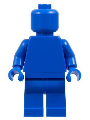 Plain Blue Torso, Blue Legs, Blue Head (Monochrome)