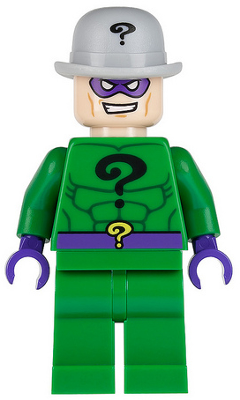 The Riddler - Green Outfit, Light Bluish Gray Bowler Hat