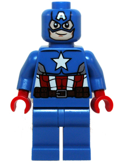 Captain America - Blue Suit, Red Hands, Mask