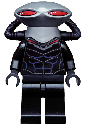 Black Manta - Flat Silver Helmet