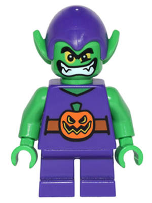 Green Goblin - Bright Green Skin, Dark Purple Outfit, Short Legs