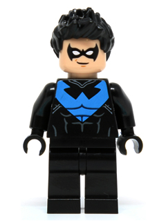 Nightwing - White Eye Holes and Blue Chest Symbol
