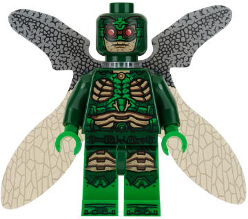 Parademon - Dark Green, Collapsed Wings
