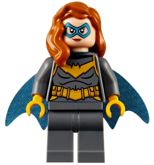 Batgirl - Minifigure, Dark Bluish Gray Suit (Rebirth)
