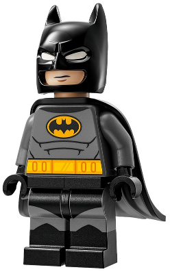 Batman - Dark Bluish Gray Suit, Flexible Rubber Cape